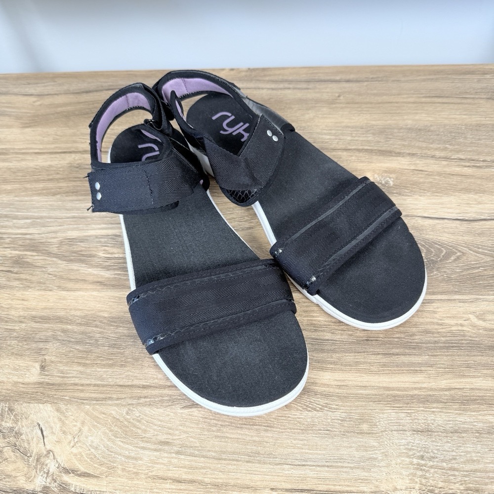 Ryka‎ Madelyn Black Sandal Purple Women's Size 9